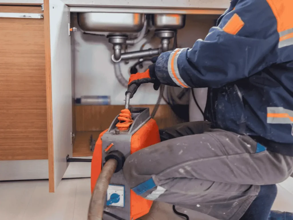 DW Plumbing exerpt cleaning kitchen drain in indianapolis