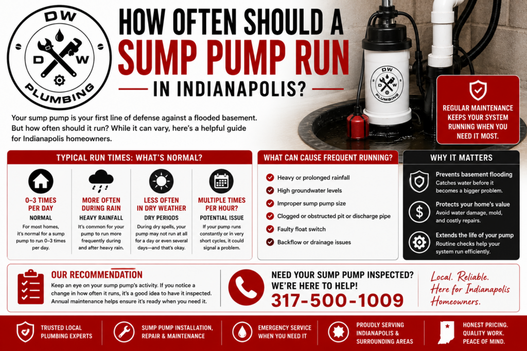 How Often Should a Sump Pump Run in Indianapolis?